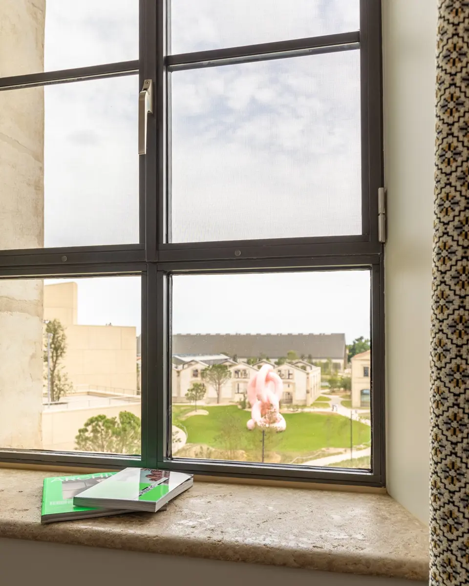 View of The Tower from a room at Hôtel du Parc